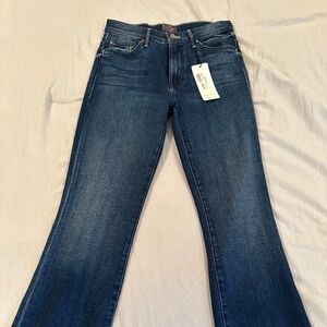Mother The Insider Crop Step Fray jeans